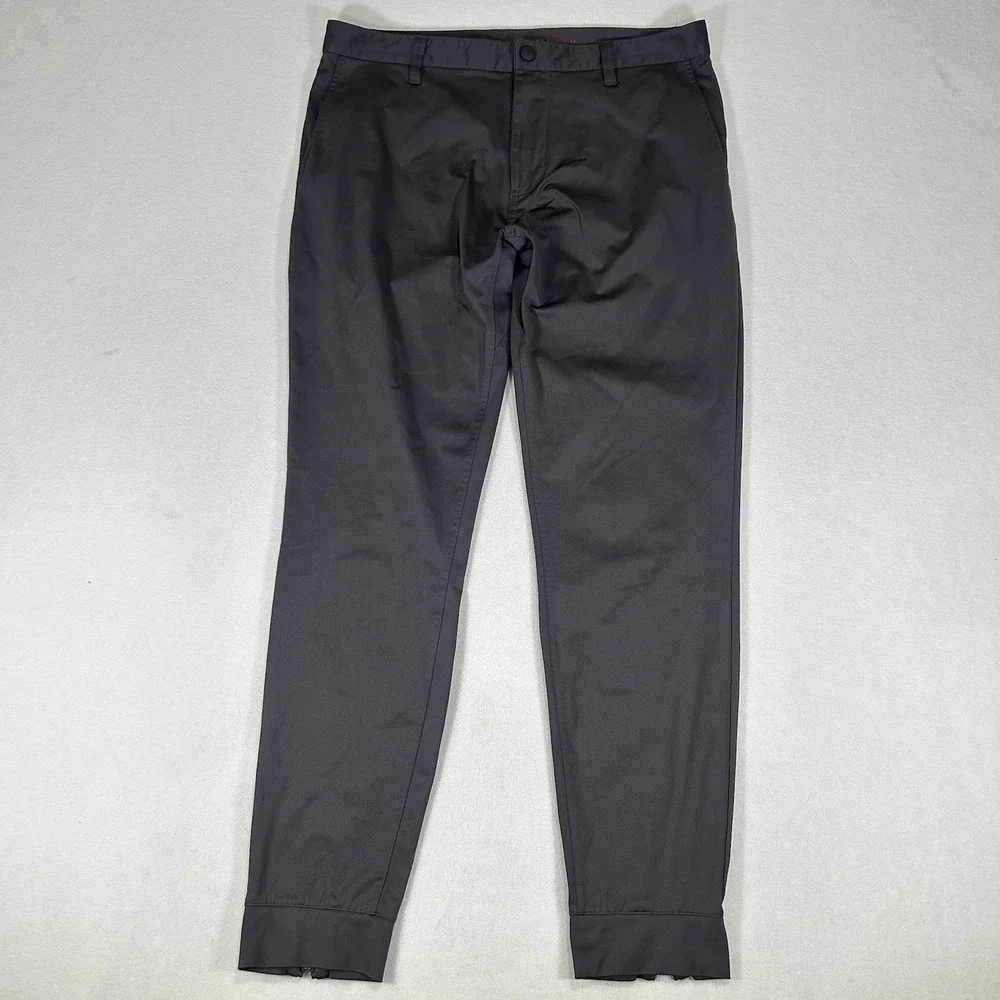 Rhone Commuter Pants Classic Fit Mens Performance Stretch Chinos Size 34x29 Gray - Picture 2 of 6